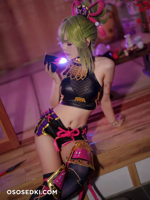 Joyce (Joyce Lin2x) cosplay Kuki Shinobu - Genshin Impact - Photo 2