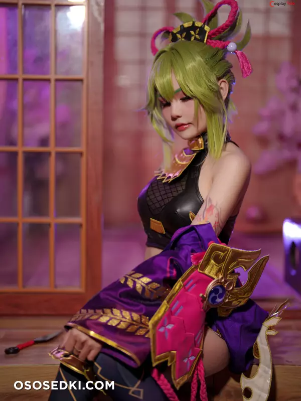 Joyce (Joyce Lin2x) cosplay Kuki Shinobu - Genshin Impact - Photo 44