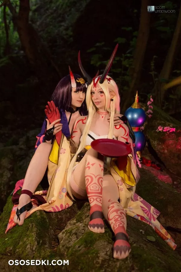 AmamiMisa & Onbluesnow - Cosplay Ibaraki & Shuten - Photo 5