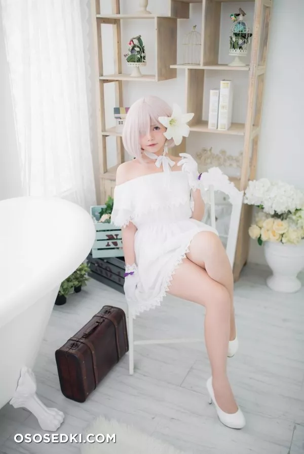 [Miu] Mashu White Dress - Photo 3