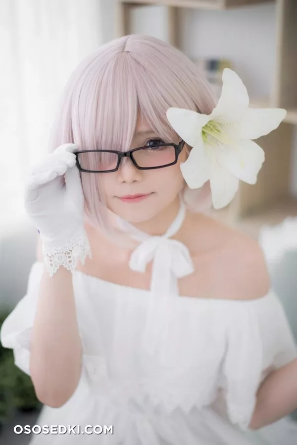 [Miu] Mashu White Dress - Photo 5