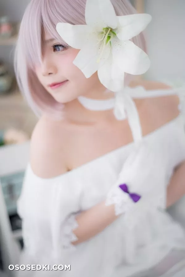 [Miu] Mashu White Dress - Photo 7