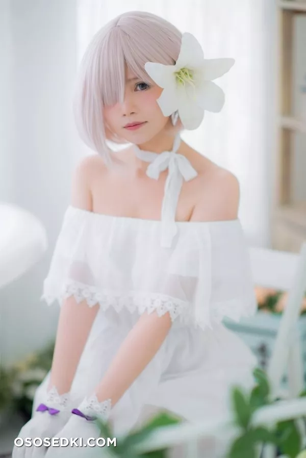 [Miu] Mashu White Dress - Photo 8
