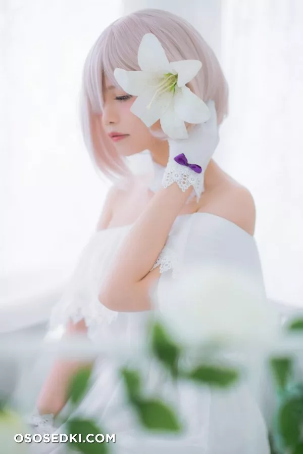 [Miu] Mashu White Dress - Photo 9