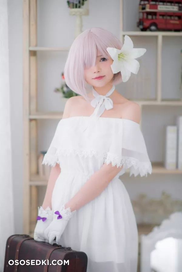 [Miu] Mashu White Dress - Photo 11