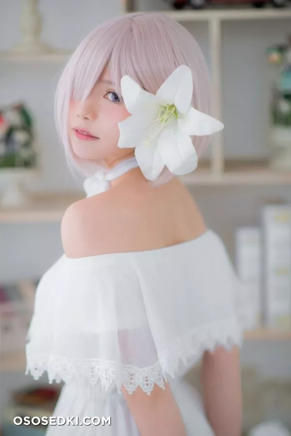 [Miu] Mashu White Dress - Photo 12