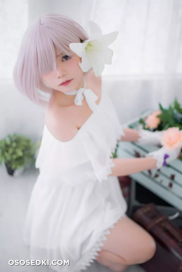 [Miu] Mashu White Dress - Photo 13