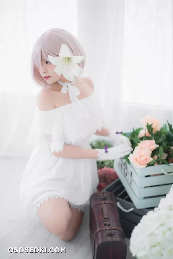 [Miu] Mashu White Dress - Photo 14