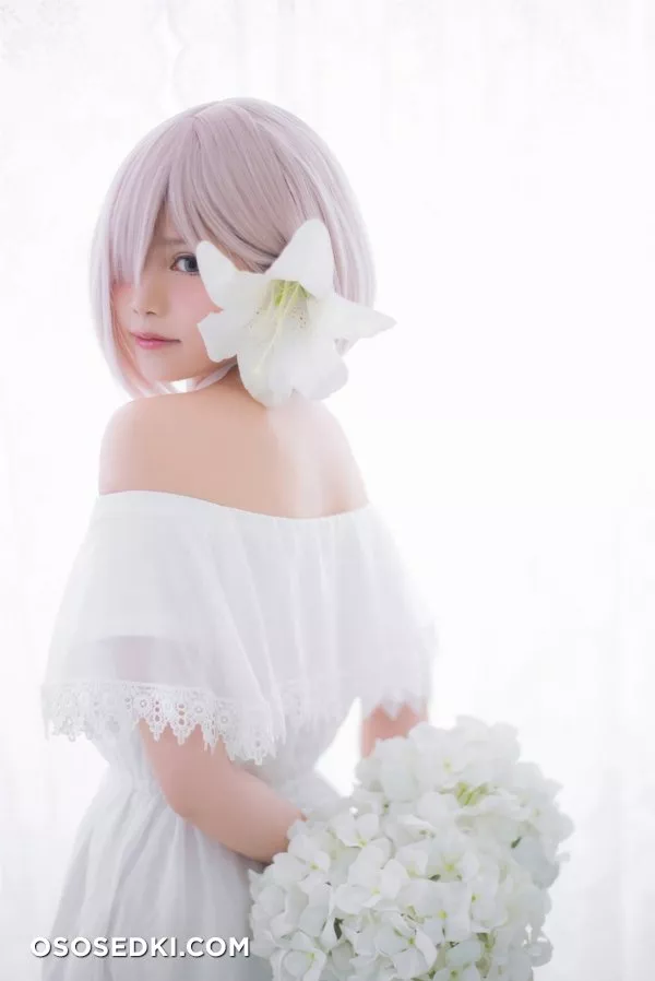 [Miu] Mashu White Dress - Photo 22