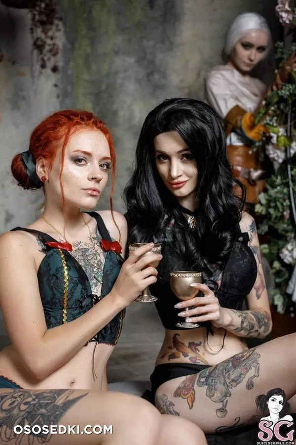 It takes three to tango Triss by kaleria_shu Ciri by zirael_rem Yennefer by avrora__sg - Photo 3