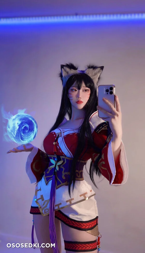 Imeva - Ahri nude. Onlyfans, Patreon leaked 6 nude photos