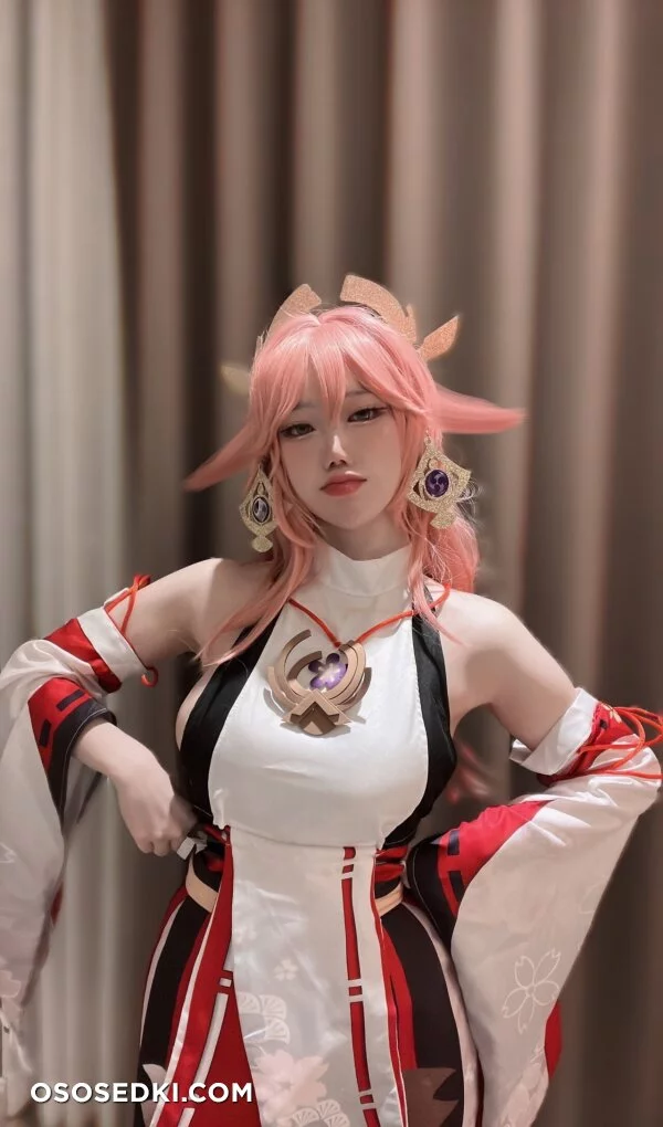 Imeva - Yae Miko nude. Onlyfans, Patreon leaked 5 nude photos