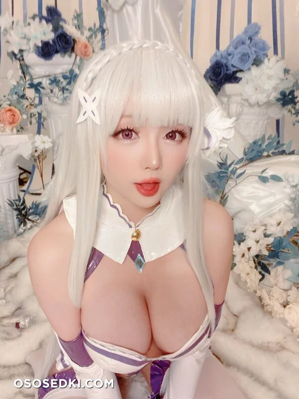 Hoshilily星之迟迟 - Emilia (Re:Zero) nude. Onlyfans, Patreon leaked 97 nude photos