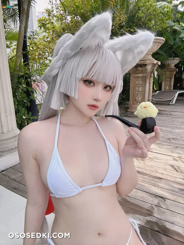 屿鱼 – 兽耳白毛狐狸 nude. Onlyfans, Patreon leaked 19 nude photos