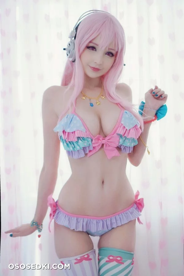 Super Sonico macaron cosplay by Hidori Rose nude. Onlyfans, Patreon leaked 14 nude photos