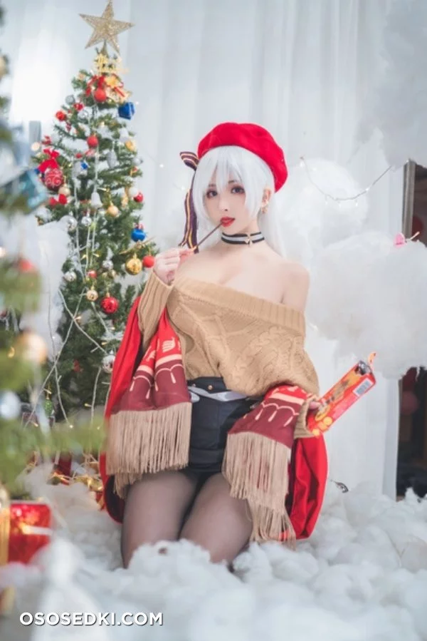 Rioko  – Belfast Xmas nude. Onlyfans, Patreon leaked 24 nude photos