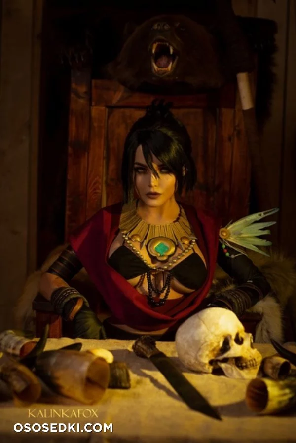 Kalinka Fox | Morrigan (Dragon Age) nude. Onlyfans, Patreon leaked 12 nude photos