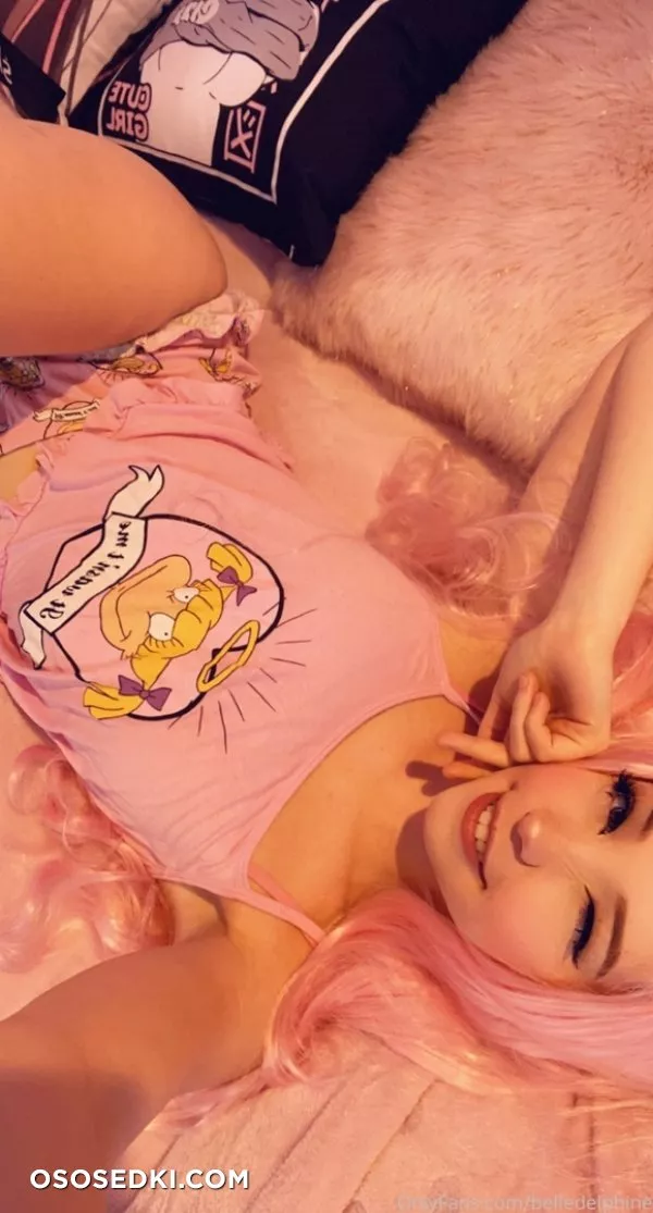 Belle Delphine Pink Pyjama nude. Onlyfans, Patreon leaked 35 nude photos