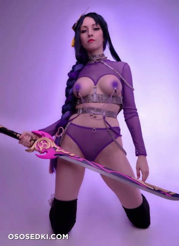 127.Shogun Raiden in lingerie nude. Onlyfans, Patreon leaked 4 nude photos