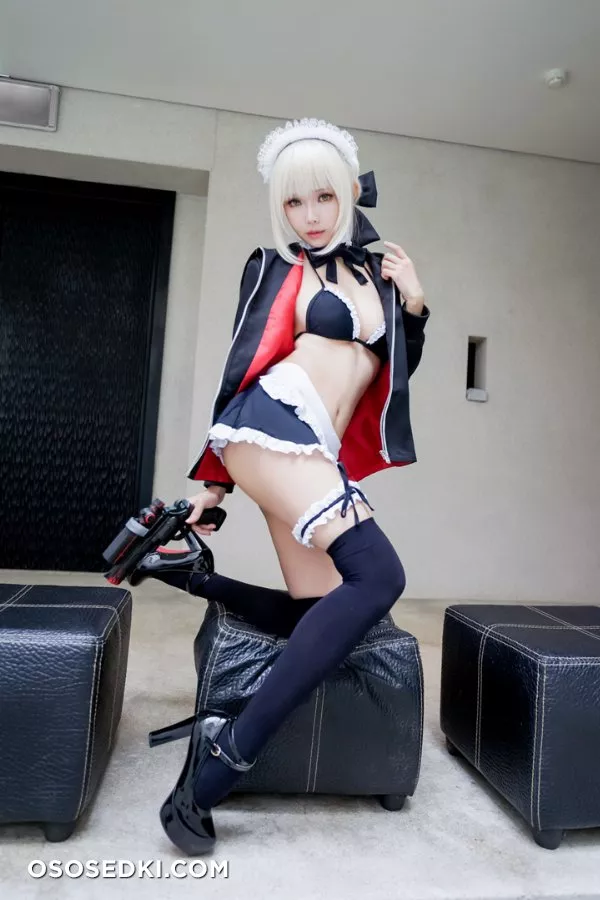 Ely | Fate | Saber maid nude. Onlyfans, Patreon leaked 21 nude photos