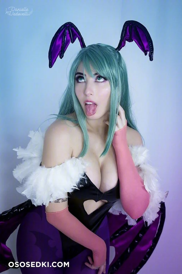 Danielle Vedovelli  - Morrigan cosplay set (Darkstalkers ) nude. Onlyfans, Patreon leaked 21 nude photos