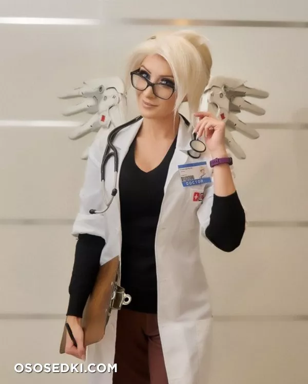 Kate Sarkissian -  Mercy (Overwatch) patreon cosplay set nude. Onlyfans, Patreon leaked 33 nude photos